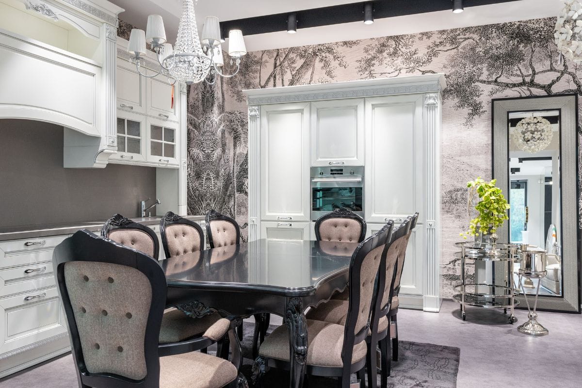 Mirrors can make your kitchen look larger