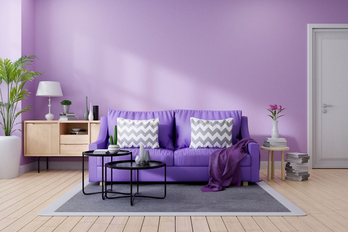 Purple accents