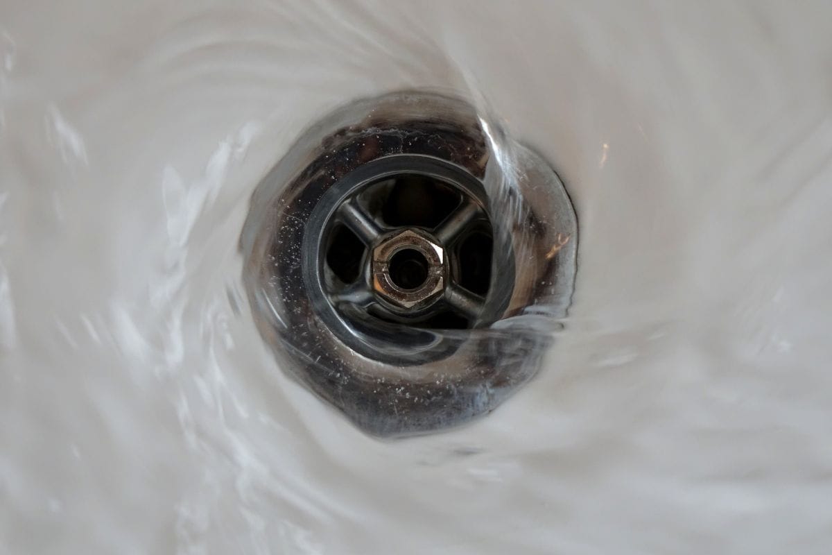 Water needs to drain out smoothly