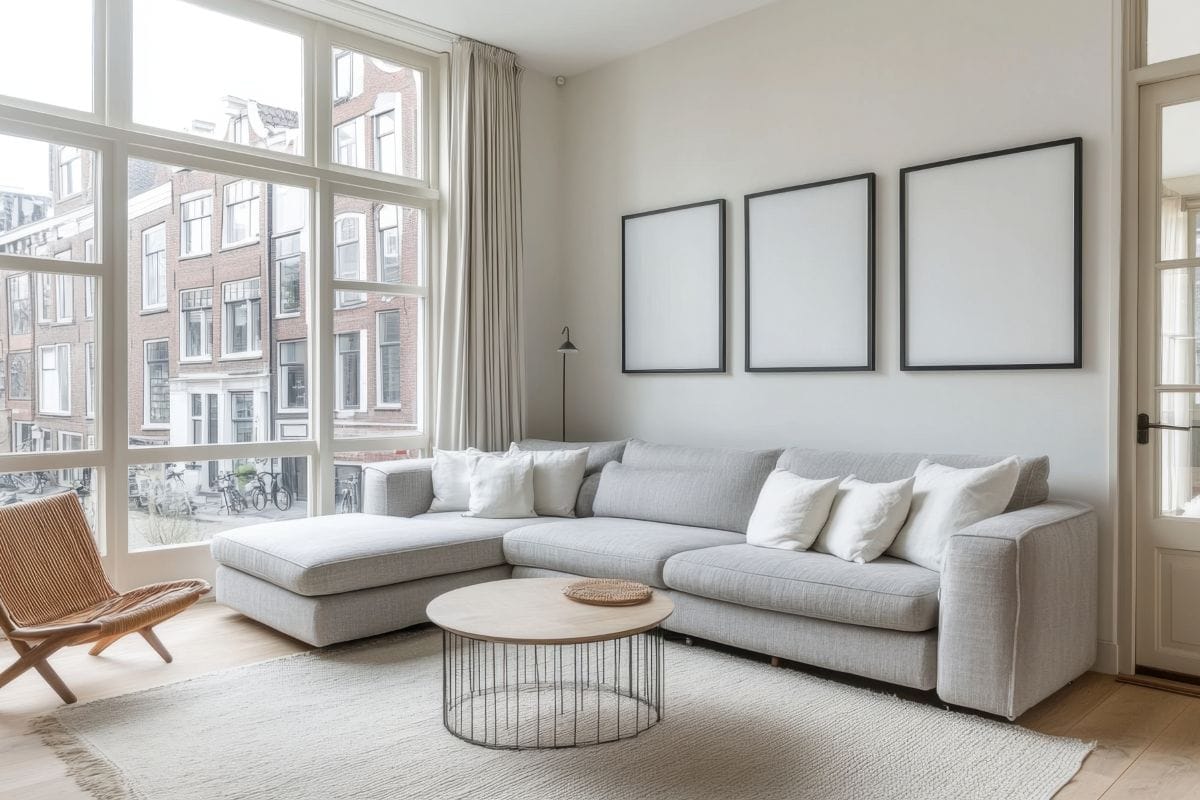 Large modern sectional sofa