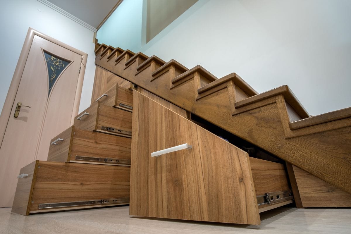 Storage space underneath them.