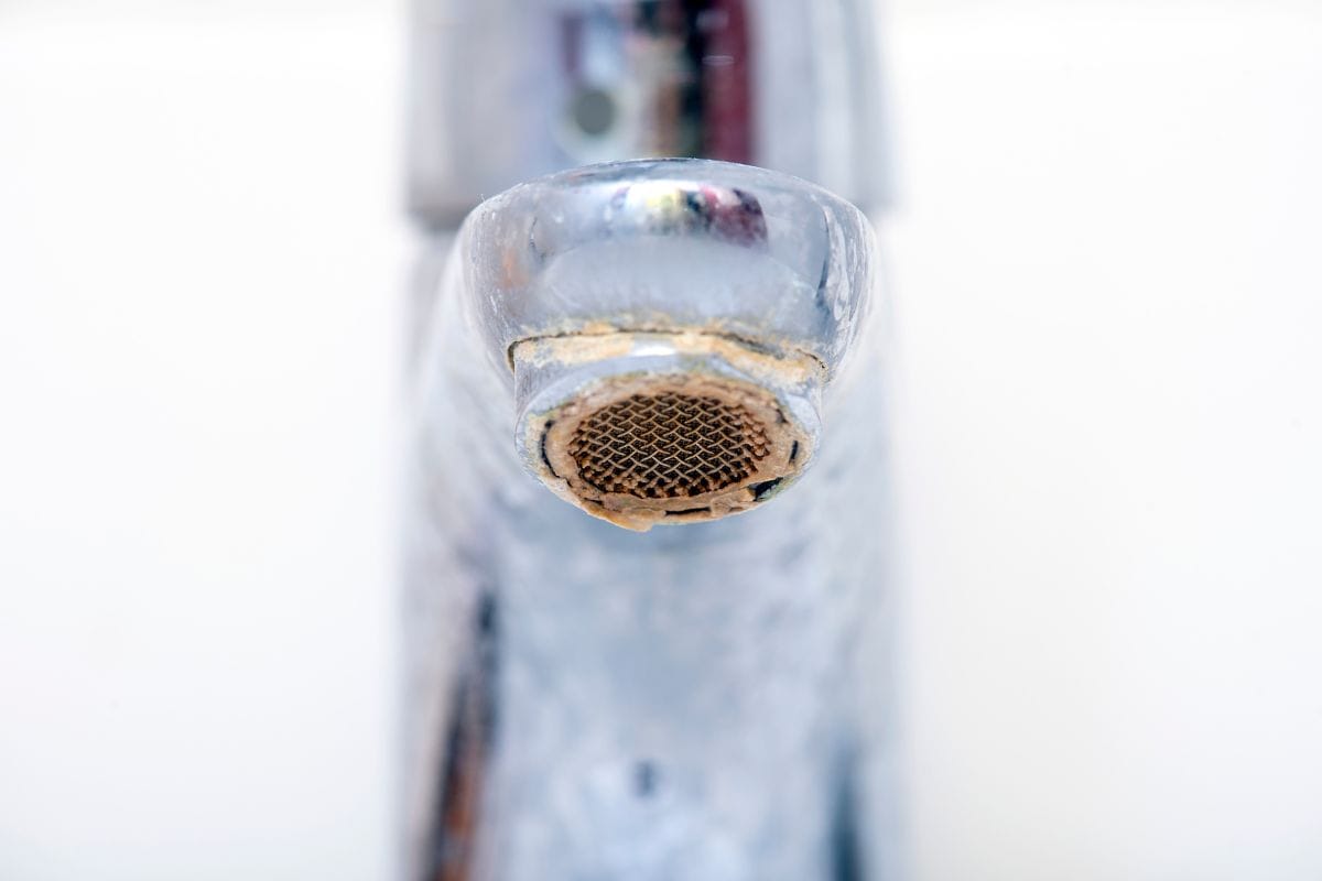 mineral deposits from faucets.