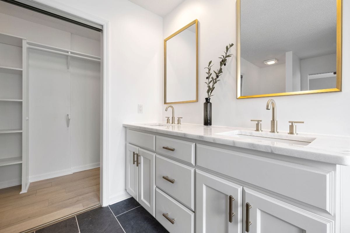 Two Mirrors On Adjacent Walls