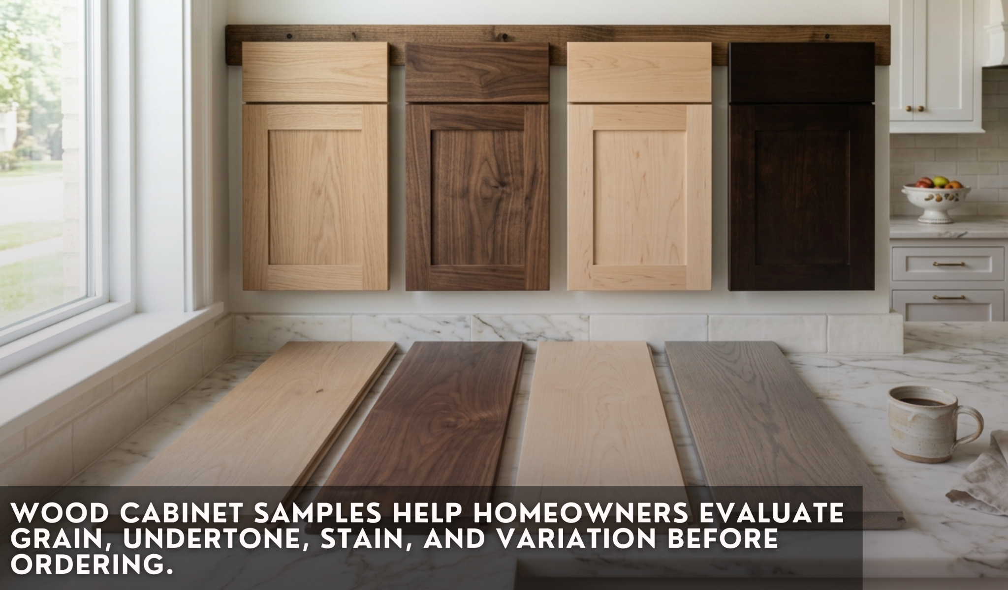 wood cabinet samples
