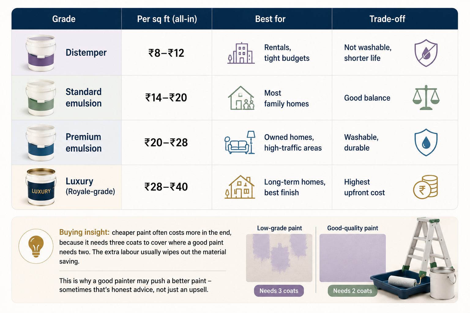 Paint Grades Explained