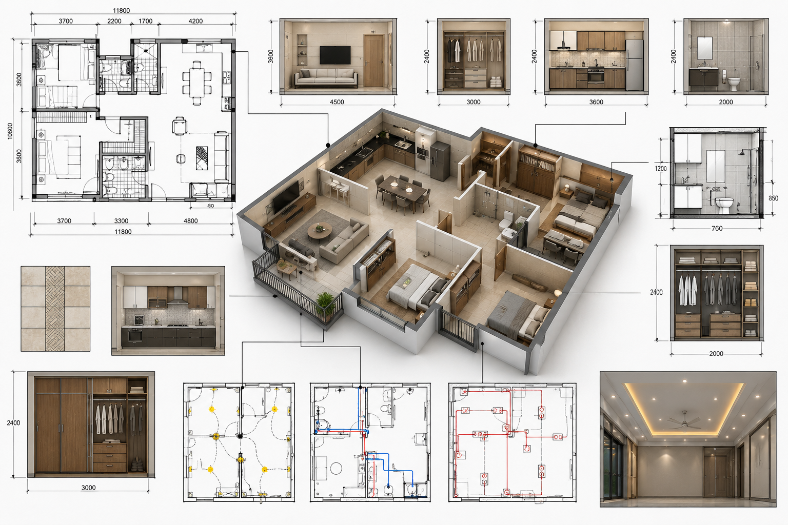 What CAD Renovation Drawings Show for Home Interiors and Construction