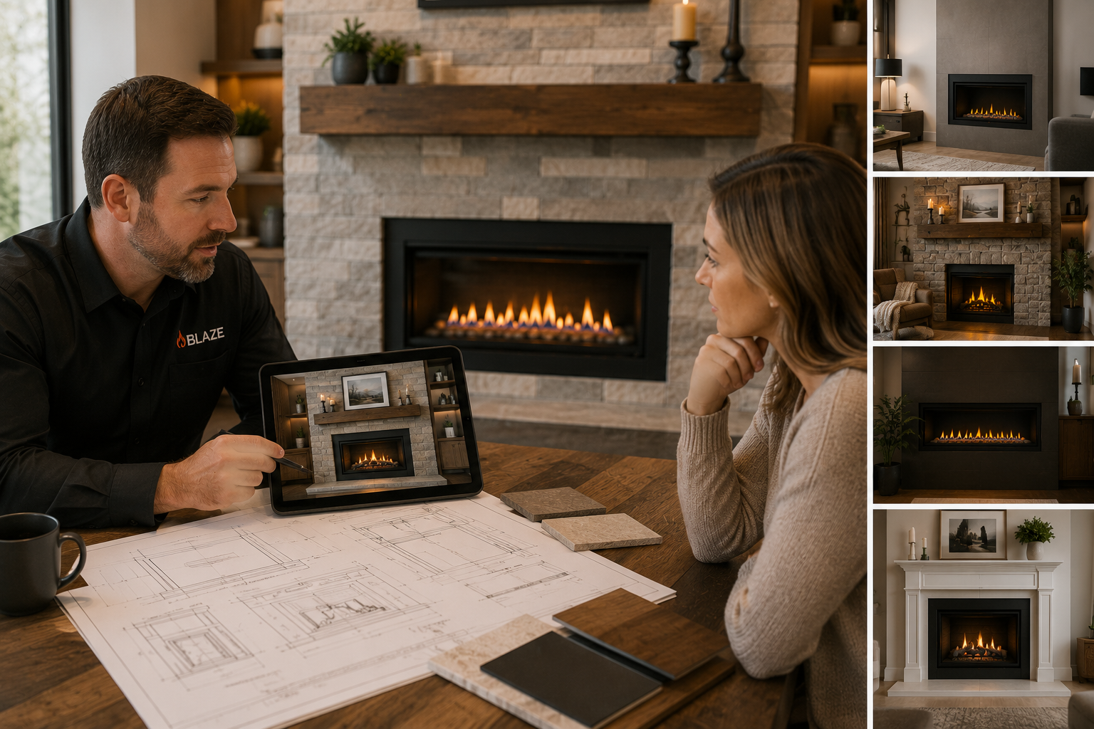 Professional Hearth Specialist Helping Homeowners Choose the Right Fireplace