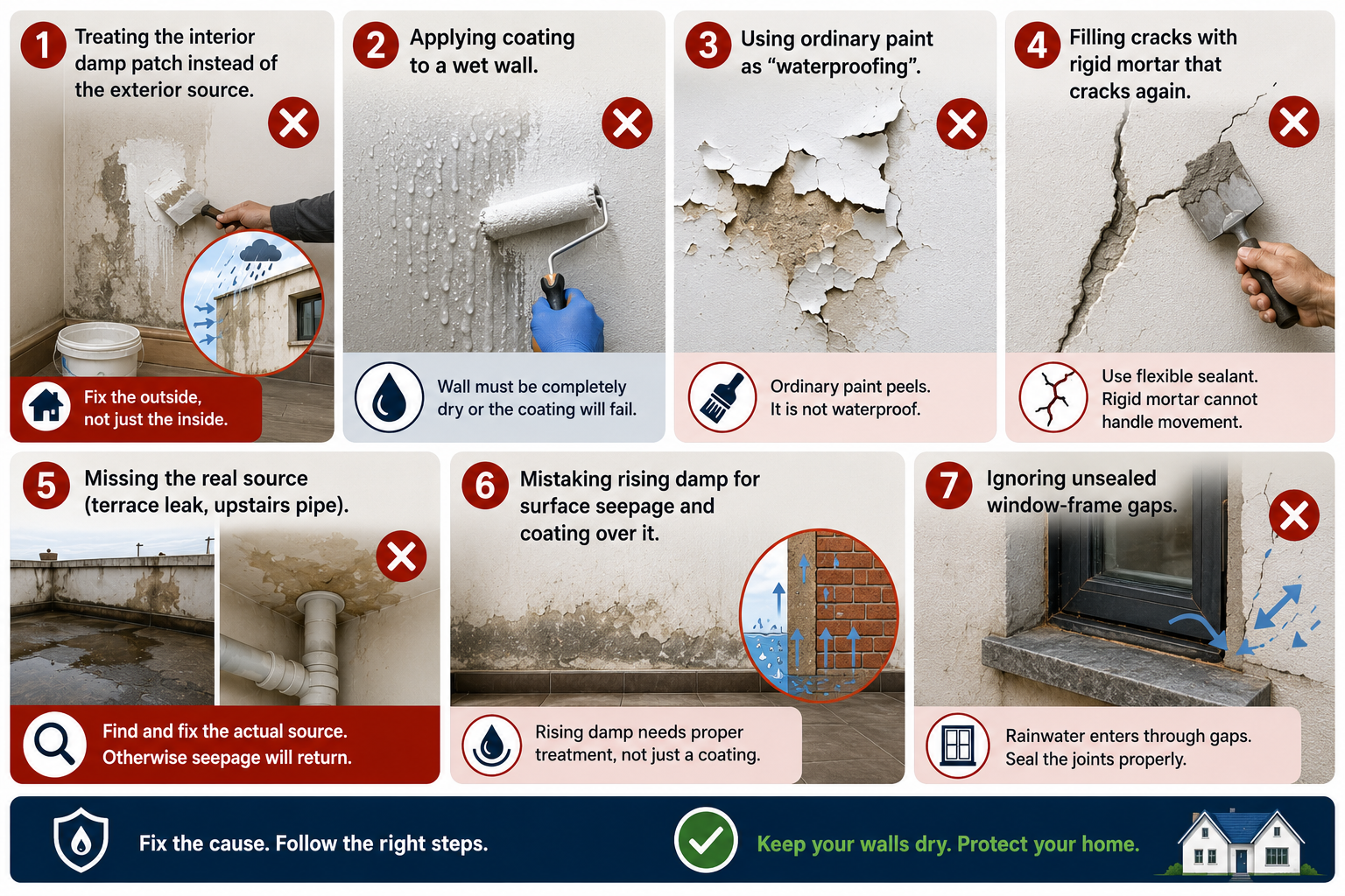 Moisture Mistakes: Fix the Cause
