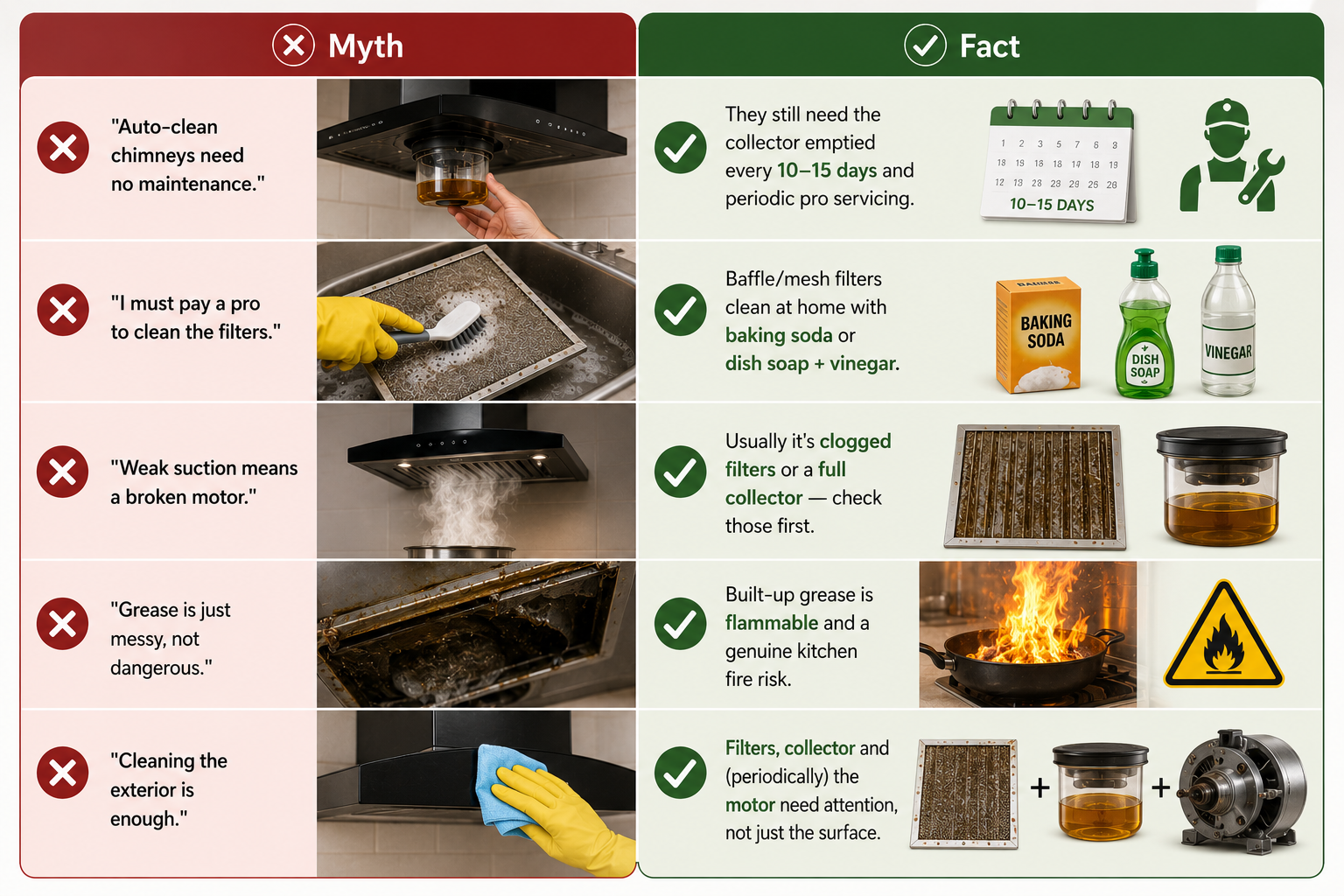 Myth Vs Fact about chimney cleaning service