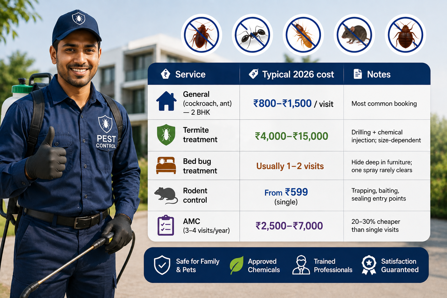 What Pest Control Costs in 2026