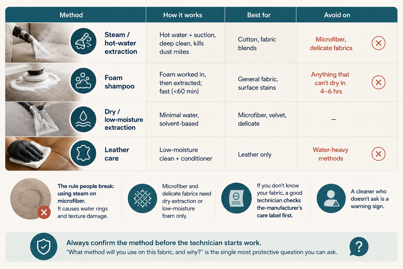 Which Cleaning Method Fits Your Fabric