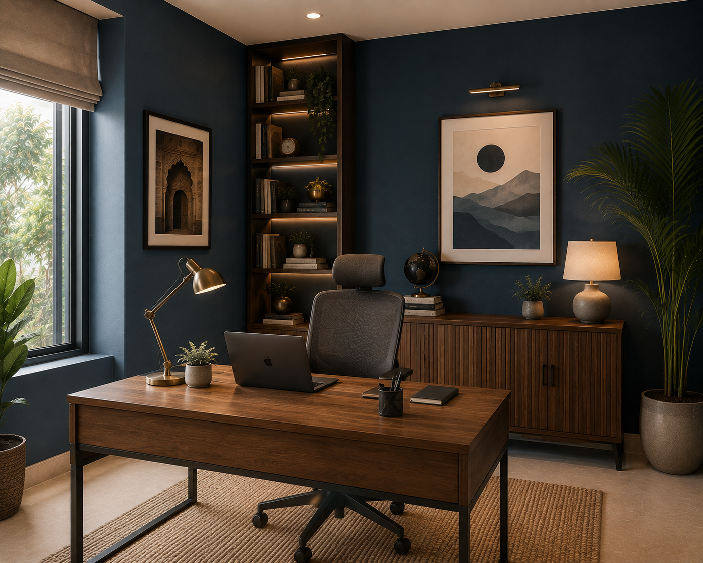 deep-teal-indigo-home-office-wall-interior-india-2026