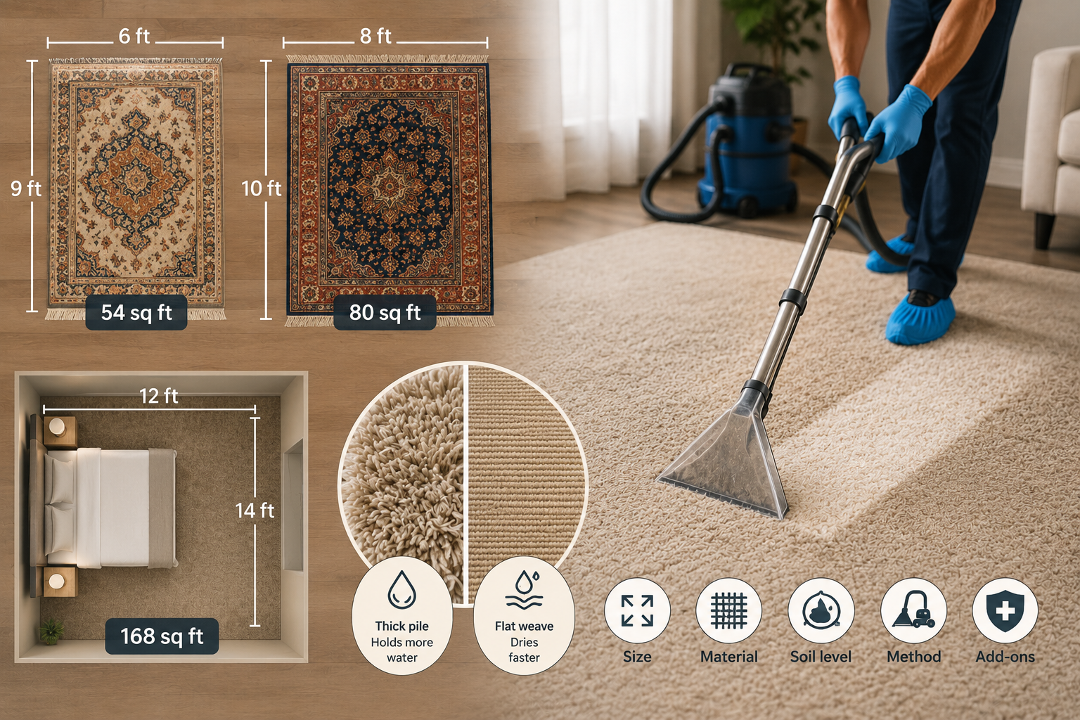 Carpet — priced per square foot