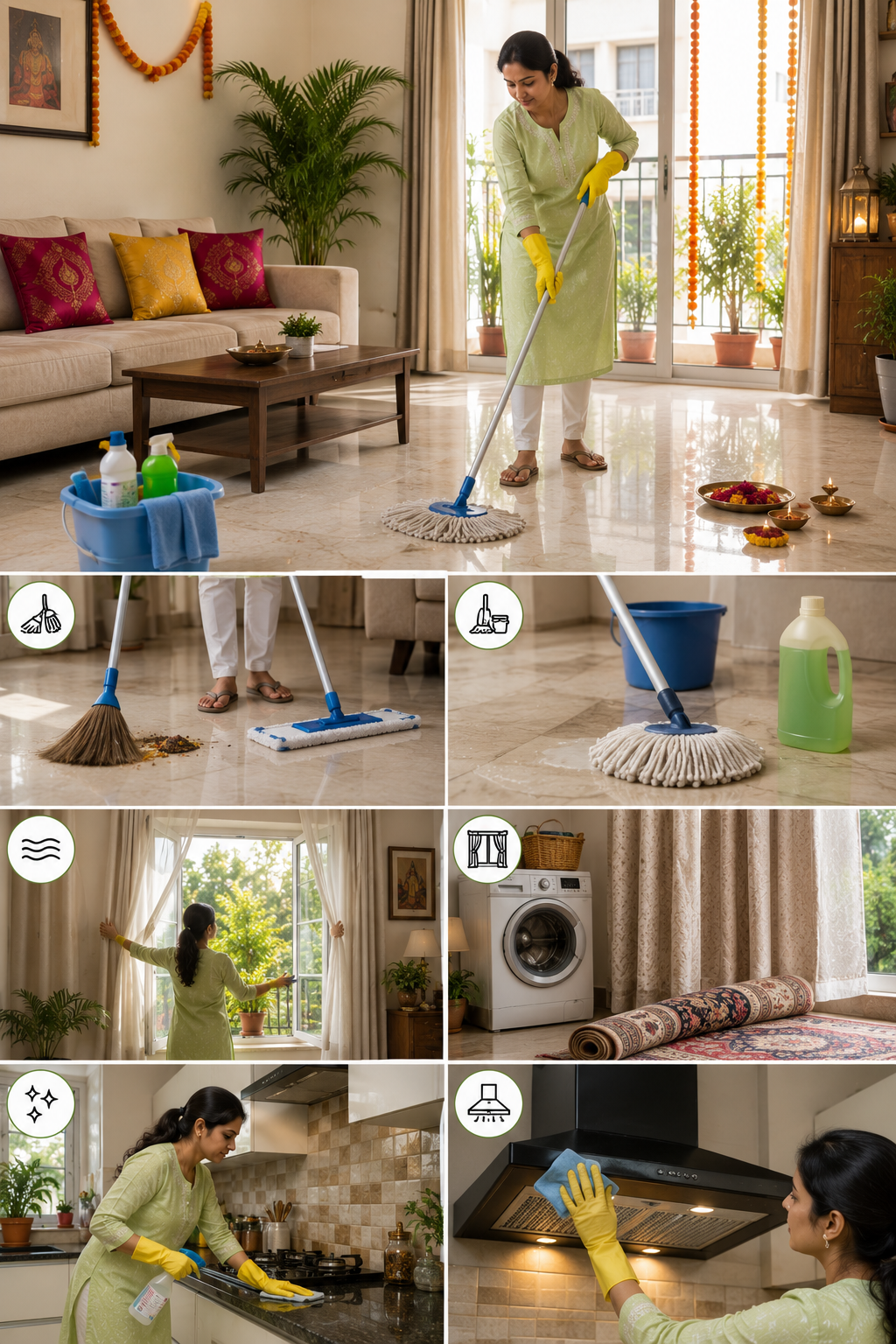 DEEP-CLEAN FLOORS & REFRESH THE AIR