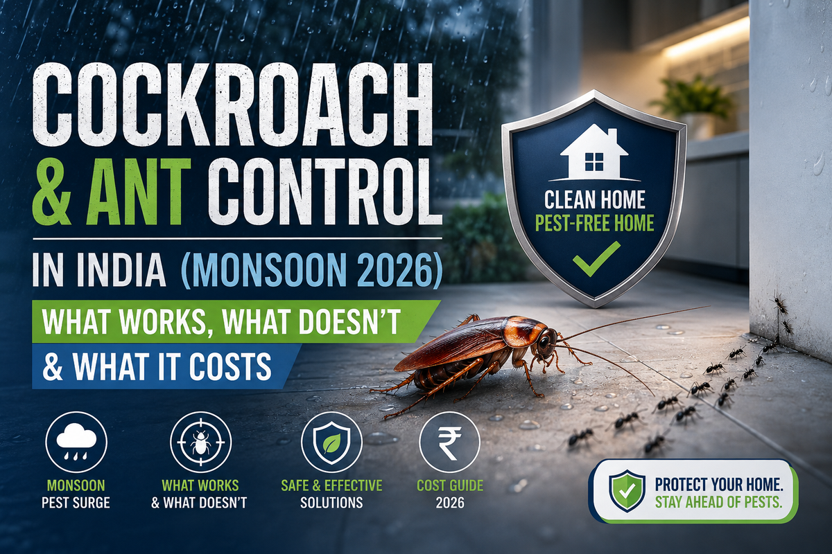 Cockroach & Ant Control in India (Monsoon 2026): What Works, What Doesn't & What It Costs
