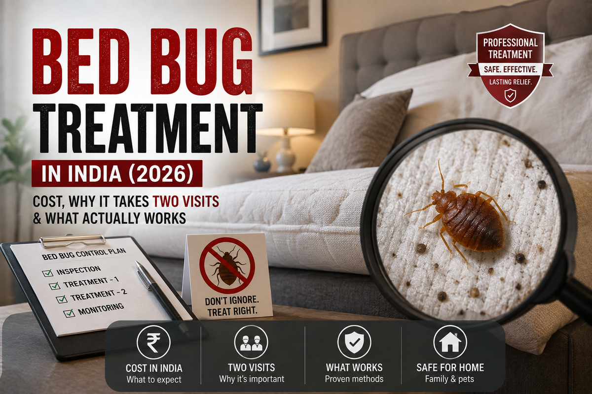 Bed Bug Treatment in India: Cost, Why It Takes Two Visits & What Actually Works