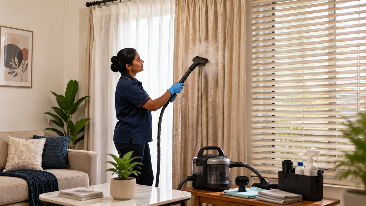 Curtain & Blind Cleaning in India (2026): The Right Method for Every Fabric & Type