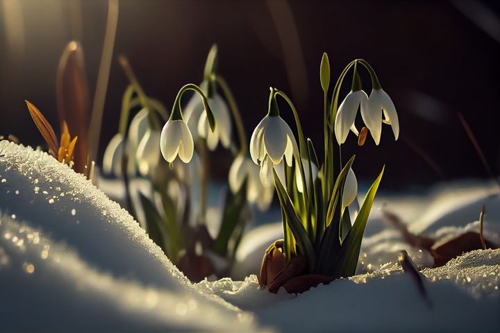 plants in winter