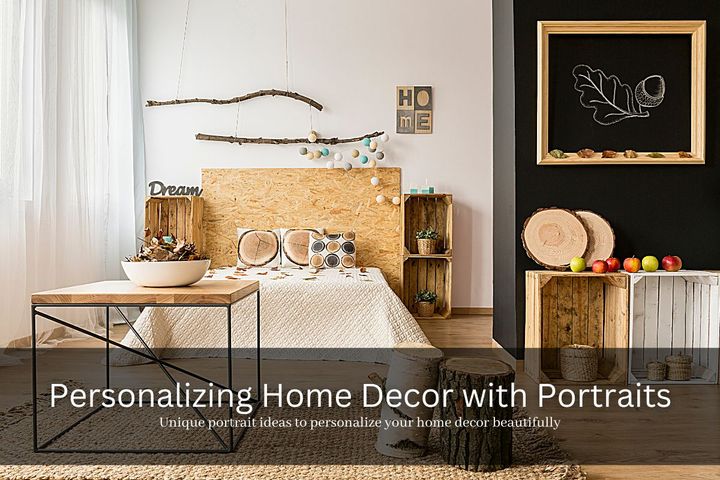 home decor with portraits