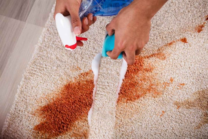 how to clean carpet at home