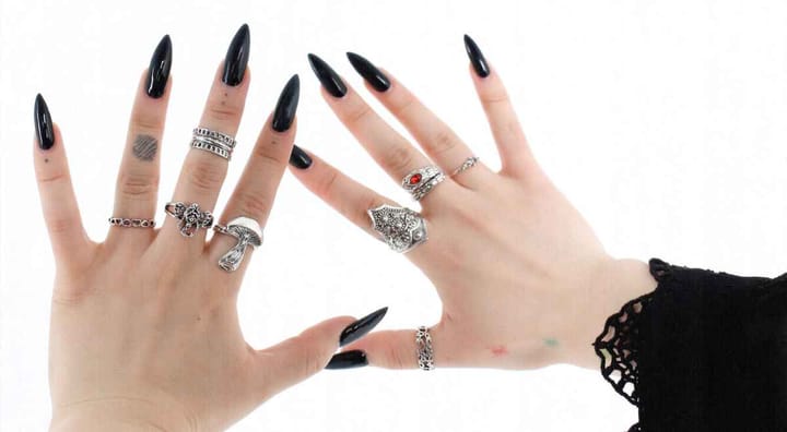 black nails