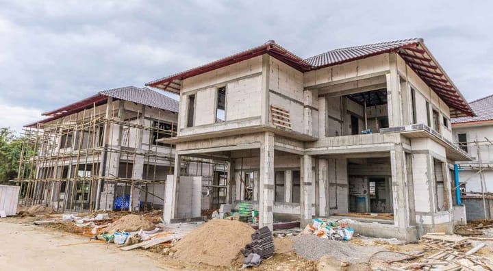 a house under construction