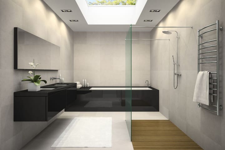 Sophisticated bathroom,