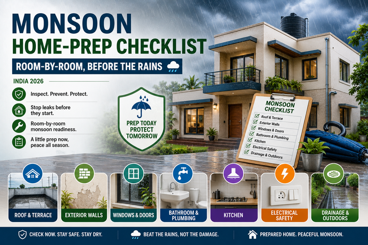 Monsoon Home-Prep Checklist India 2026
