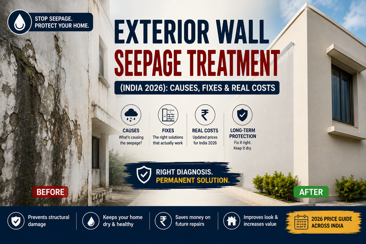 Exterior Wall Seepage Treatment