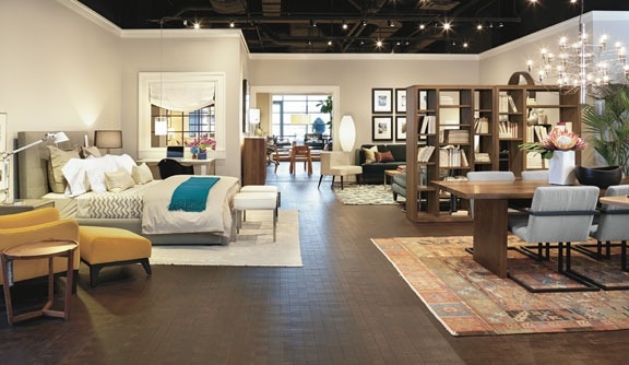 Furniture store with a variety of living room furniture