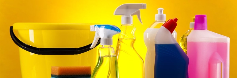 cleaning tools and liquids