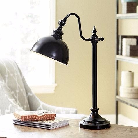 a table lamp on a table