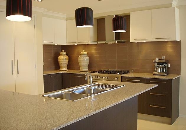beige colored kitchen