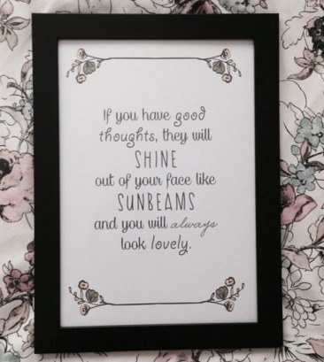 framed quotes