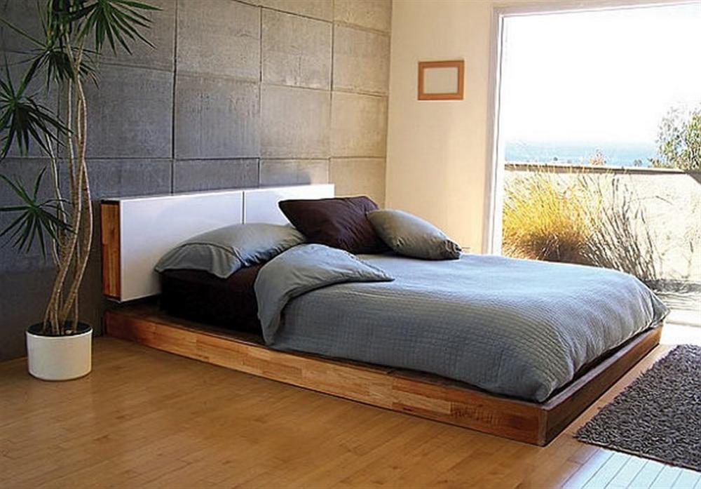 modern platform bed frame king