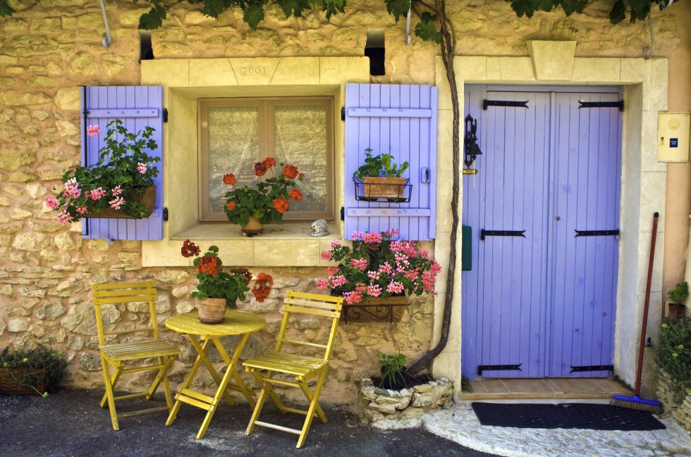 window boxes attached to shutters