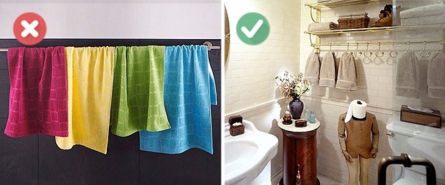 Multicolored Towels in Your Bathroom