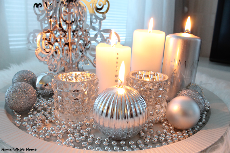 Decorate mostly with gold and silver
