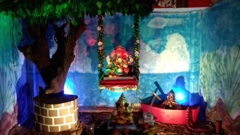 themed decor for Ganesha
