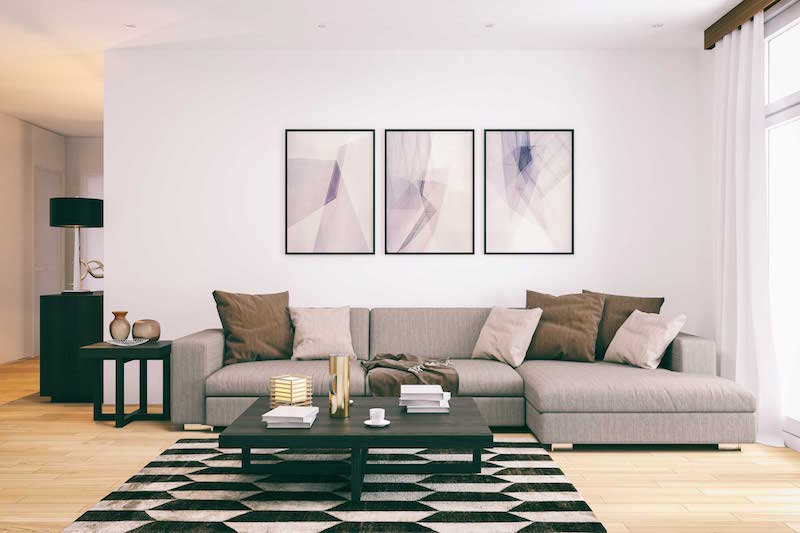 wall paintings in living room