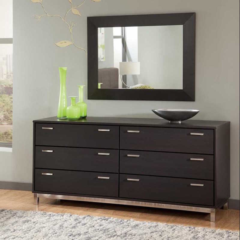 dressing table and mirror