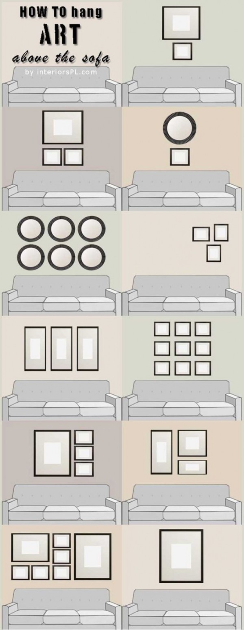 Decorate the Space Above Sofa