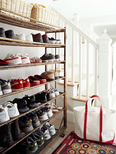 storage shoes shoe mudroom organize door solutions rack antique frame garage entry ways main steel bhg way organizer shelf policy