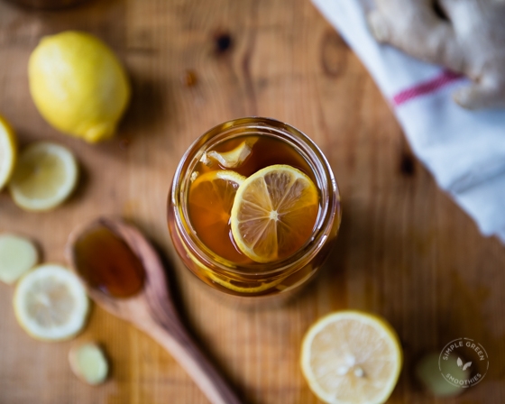 honey lemon in a glass jar
