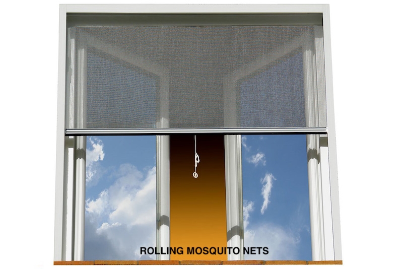 rolling mosquito net
