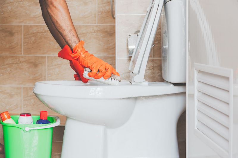 bathroom cleaning