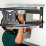 Full-Motion TV Wall Mount Installation in Coimbatore