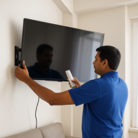 Corner TV Wall Mount Installation in Dr. BR Ambedkar Konaseema