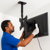 Ceiling TV Mount Installation in Dr. BR Ambedkar Konaseema