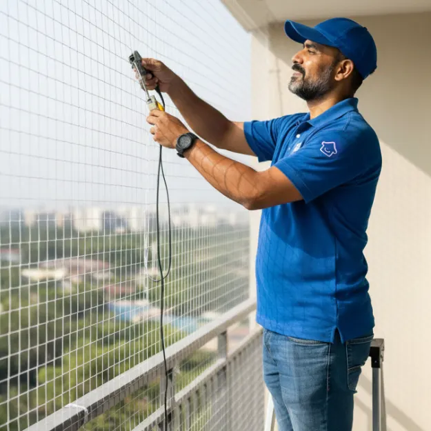 Balcony Safety Net Installation in Pune